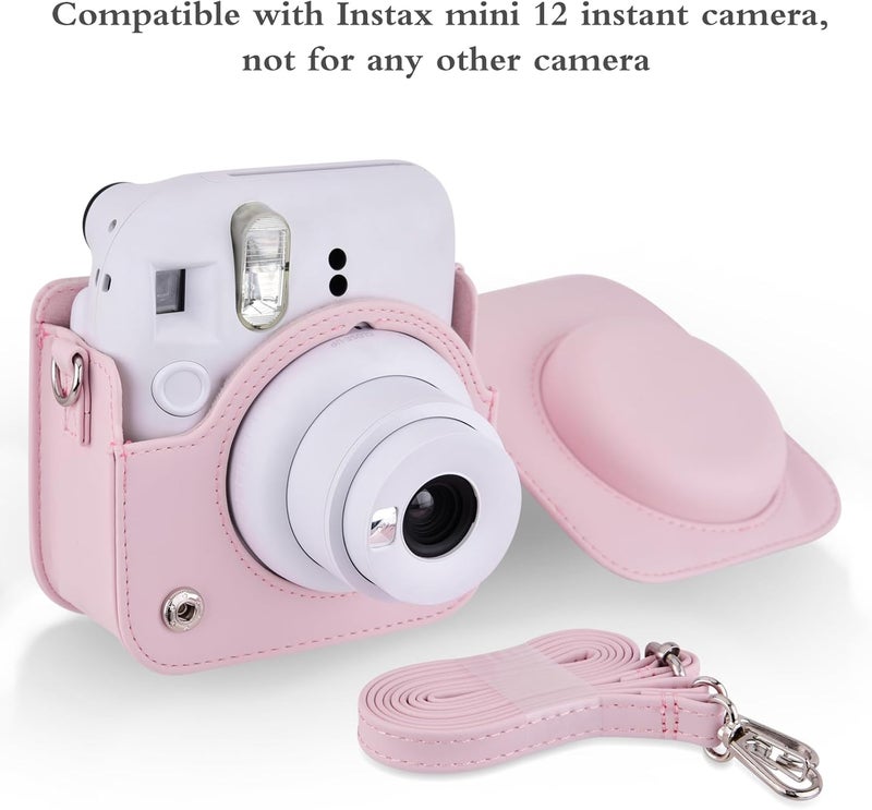 Sunmns Mini 12 Instant Camera Accessories Kit, Accessory Bundle Compatible with Instax Mini 12 Instant Camera, Include Case, Album, Stickers, Photo Frames, Paper Frame, Filters, Strap (Pink) - Image 2